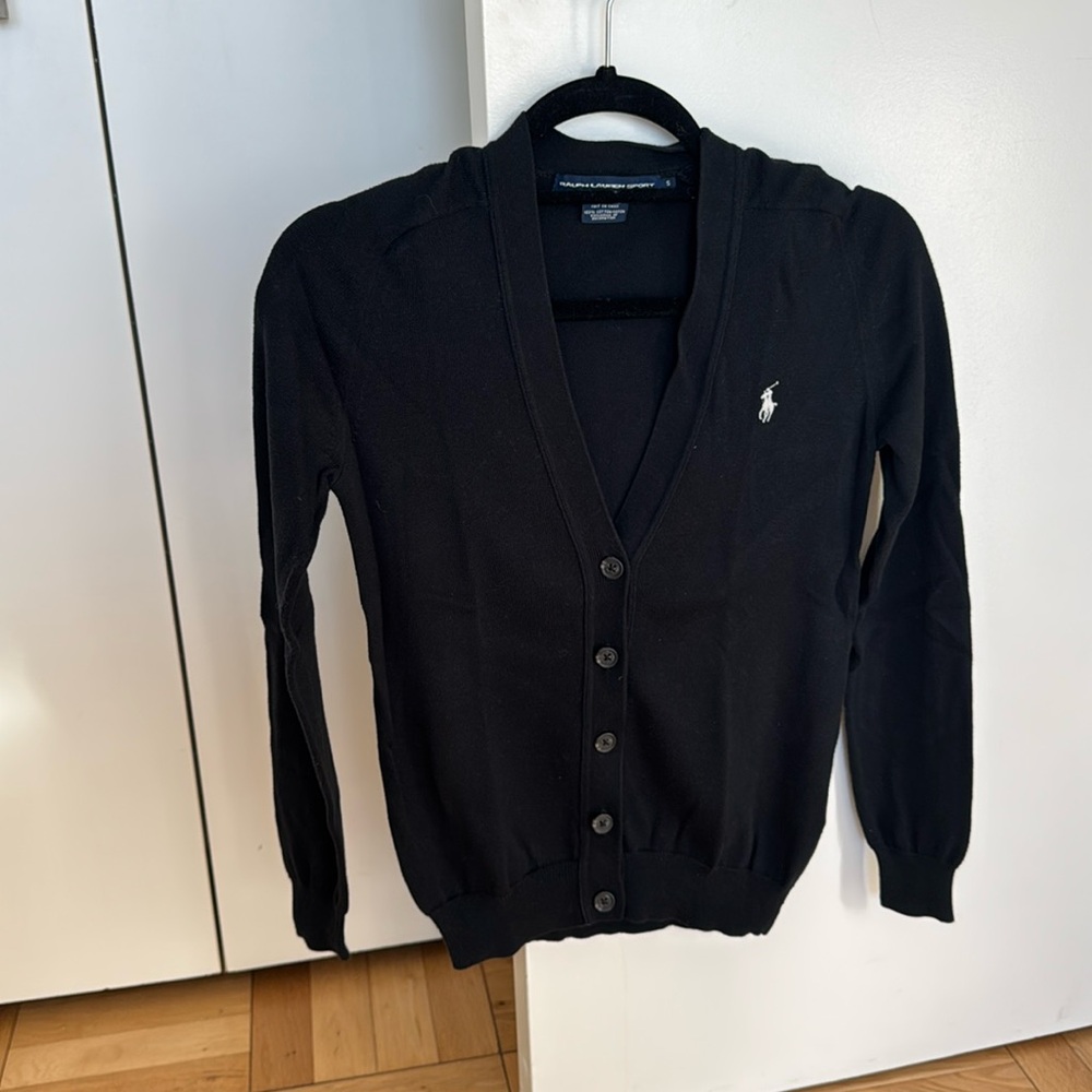 Ralph Lauren Sport Black Cardigan